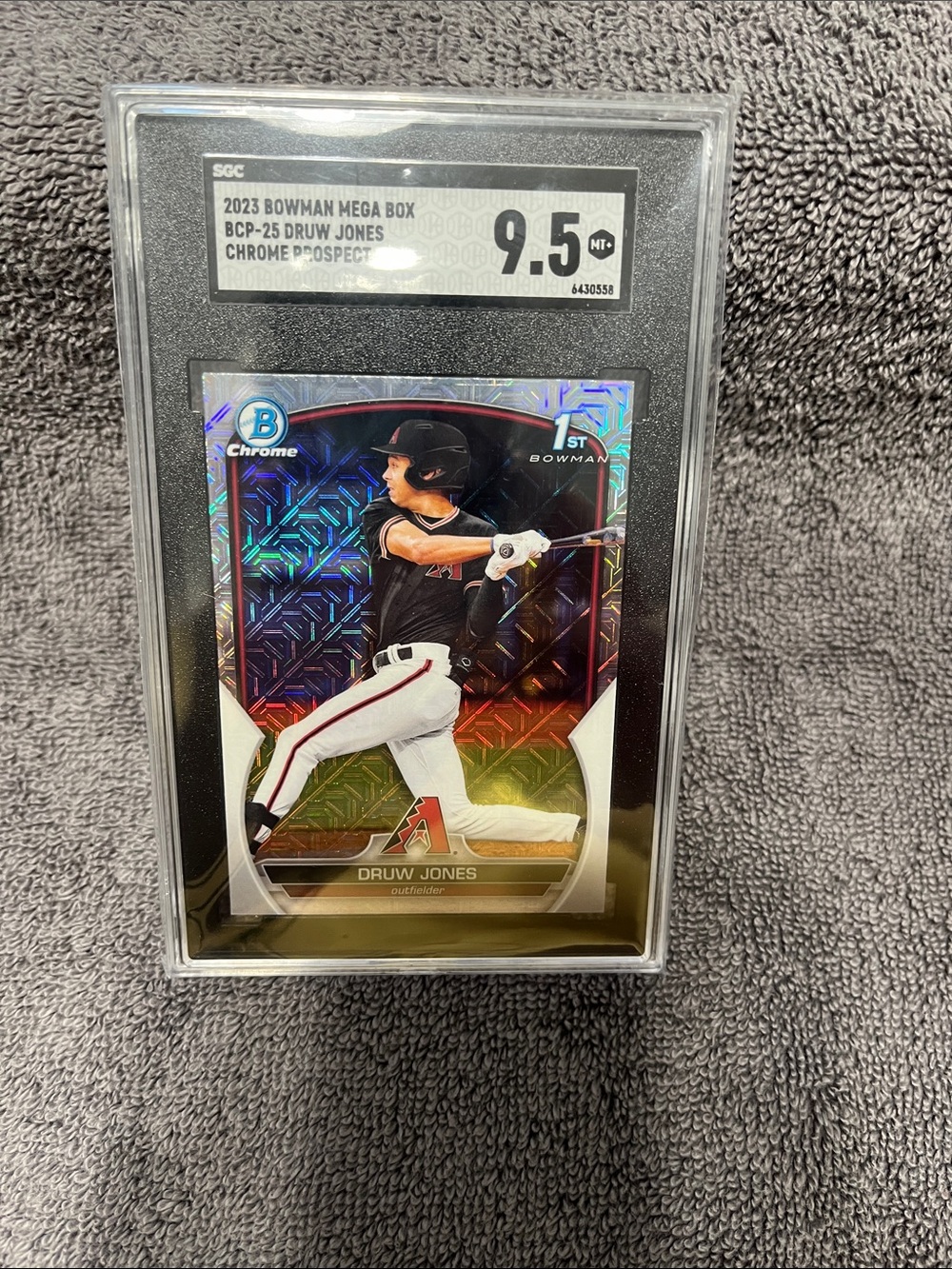 Bowman Chrome, 1st Bowman, MT+ 9.5 Druw Jones, Arizona Diamondbacks